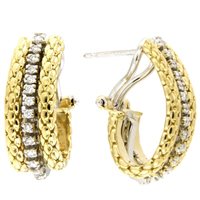 Orecchini Fope Donna in Oro giallo Diamante 0.26 Ct ORI30BBR - ORI30BBR